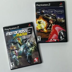 Sony PlayStation 2 Game Bundle: Motocross Mania 3 & Power Drome